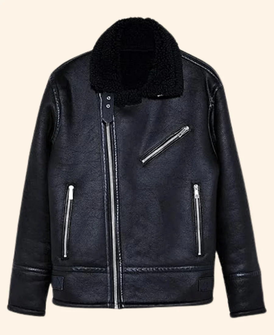 12 Dates of Christmas Chad Savage Leather Jacket Front Image
