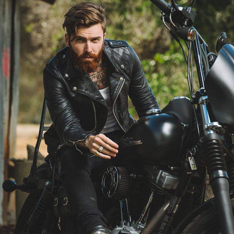 Shop Mens Leather Biker Jacket