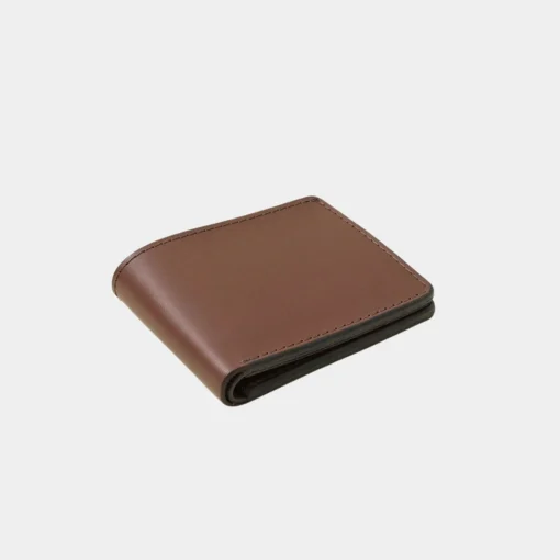Classic Dark Brown Leather Wallet Detail image