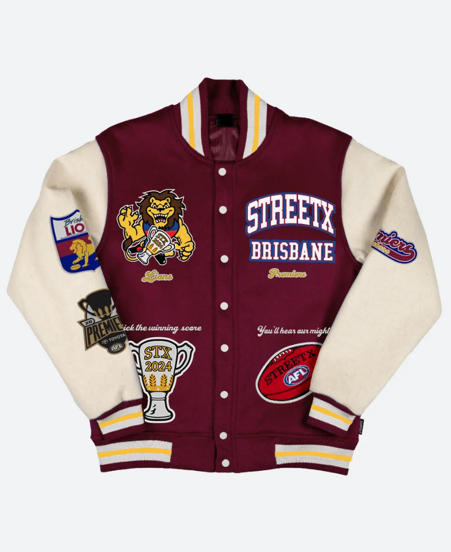 2024 StreetX Brisbane Premier Varsity Jacket - Male, 4XL