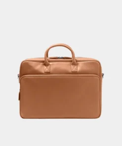 Buy Henderson Cagnoc Brown Leather Laptop Briefcase Bag