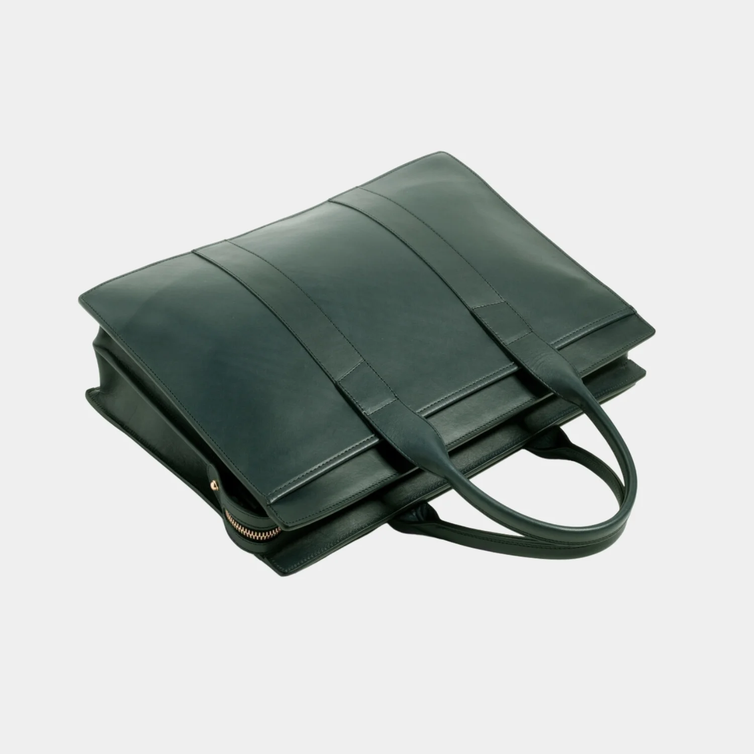 American Style Classy Green Leather Laptop Briefcase Bag