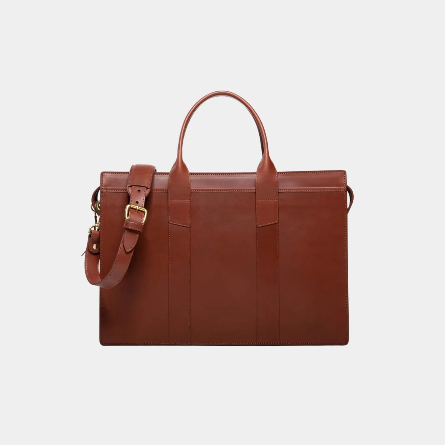 Shop Classy Chestnut Leather Laptop Briefcase Bag
