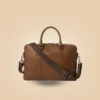 Shop Classy Brown Leather Computer Briefcase