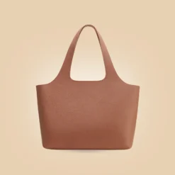 Stylish Handmade Camel Brown Leather Tote bag