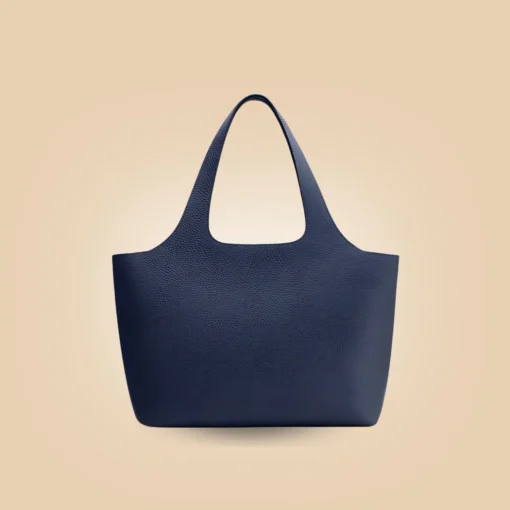 Stylish Handmade Navy Blue Leather Tote bag