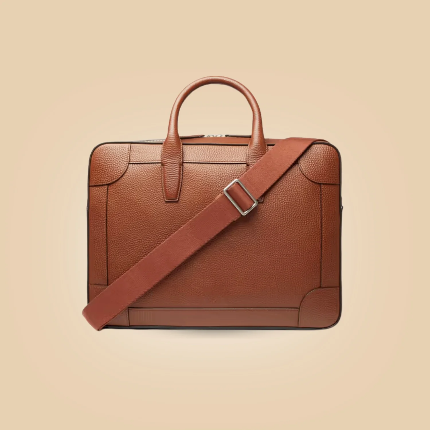 Mulberry Belgrave Brown full-grain Leather Laptop Briefcase