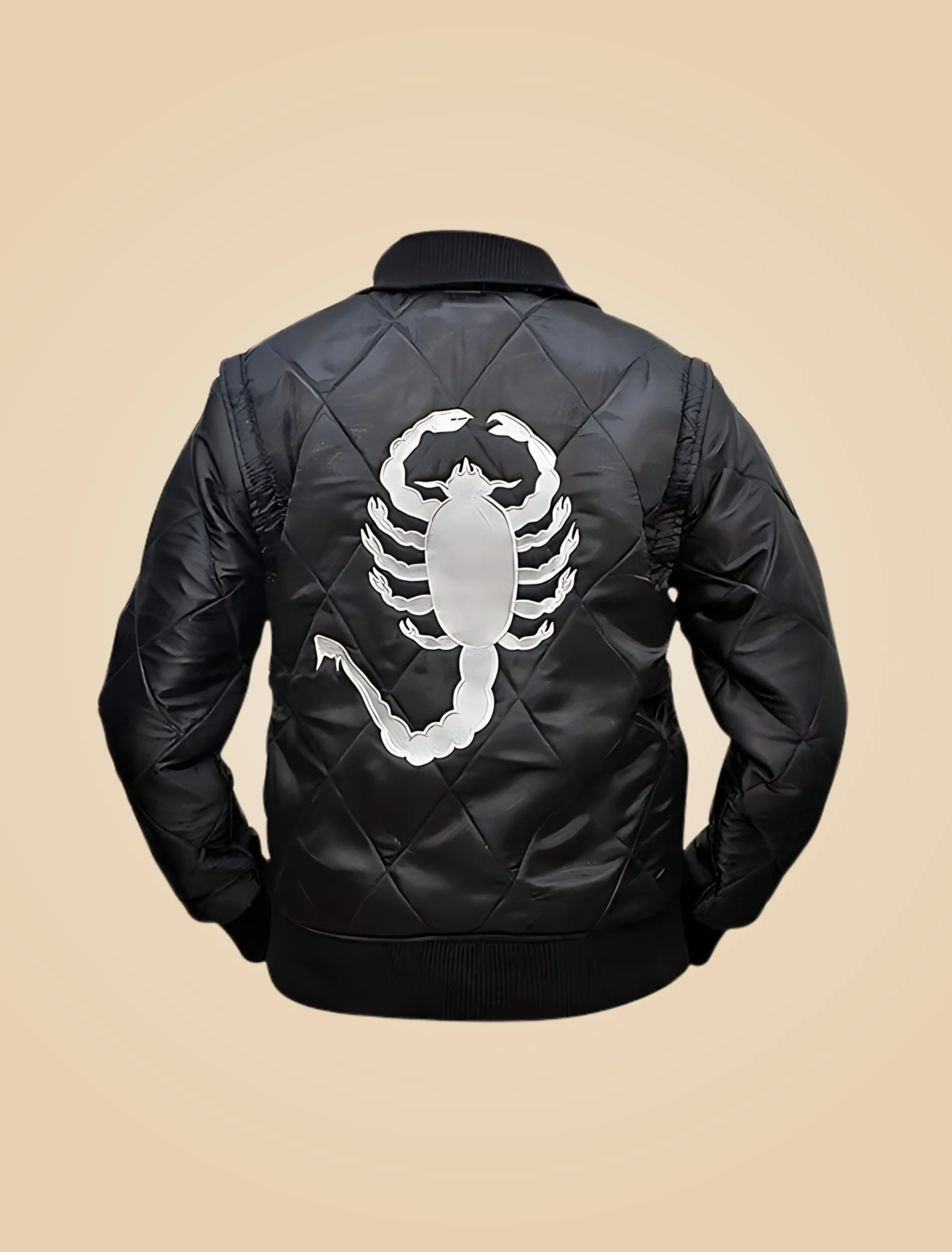 Ryan Gosling Drive Scorpion Black Bomber Jacket