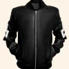 8 Ball Leather Bomber Jacket Style 01 front Image