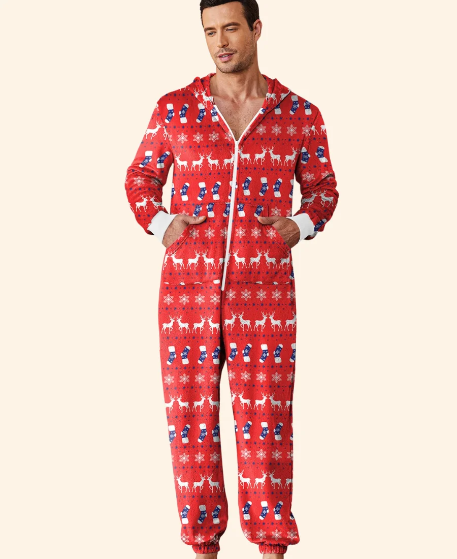 A Christmas Less Traveled Greyson Christmas Jumpsuit Front Image