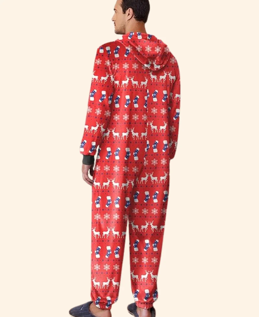 A Christmas Less Traveled Greyson Christmas Jumpsuit back Image