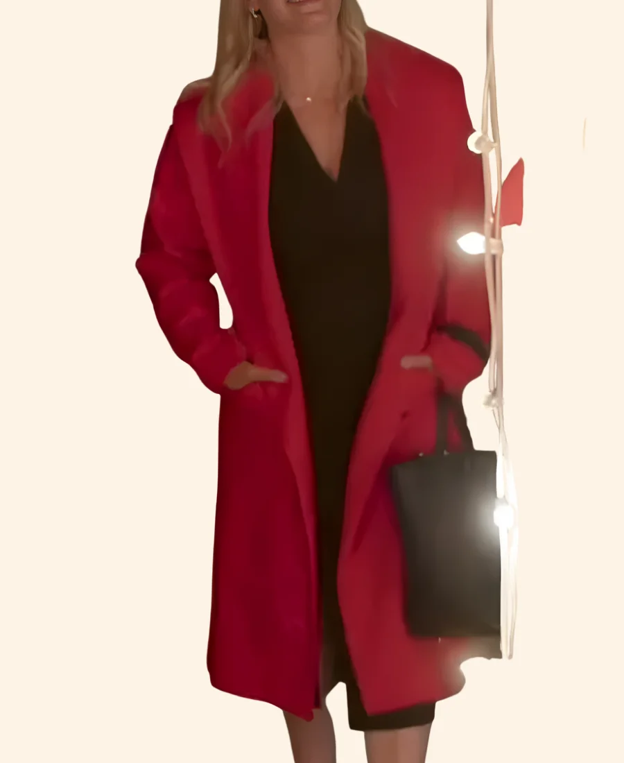 A Magical Christmas Village Summer Ashby Trench Coat Actor Image