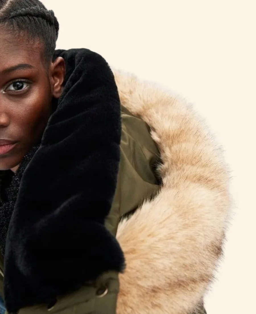 A Royal Christmas Crush Ava Jensen Hooded Jacket Collar Image