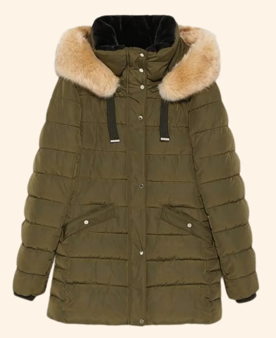 A Royal Christmas Crush Ava Jensen Hooded Jacket Front Image