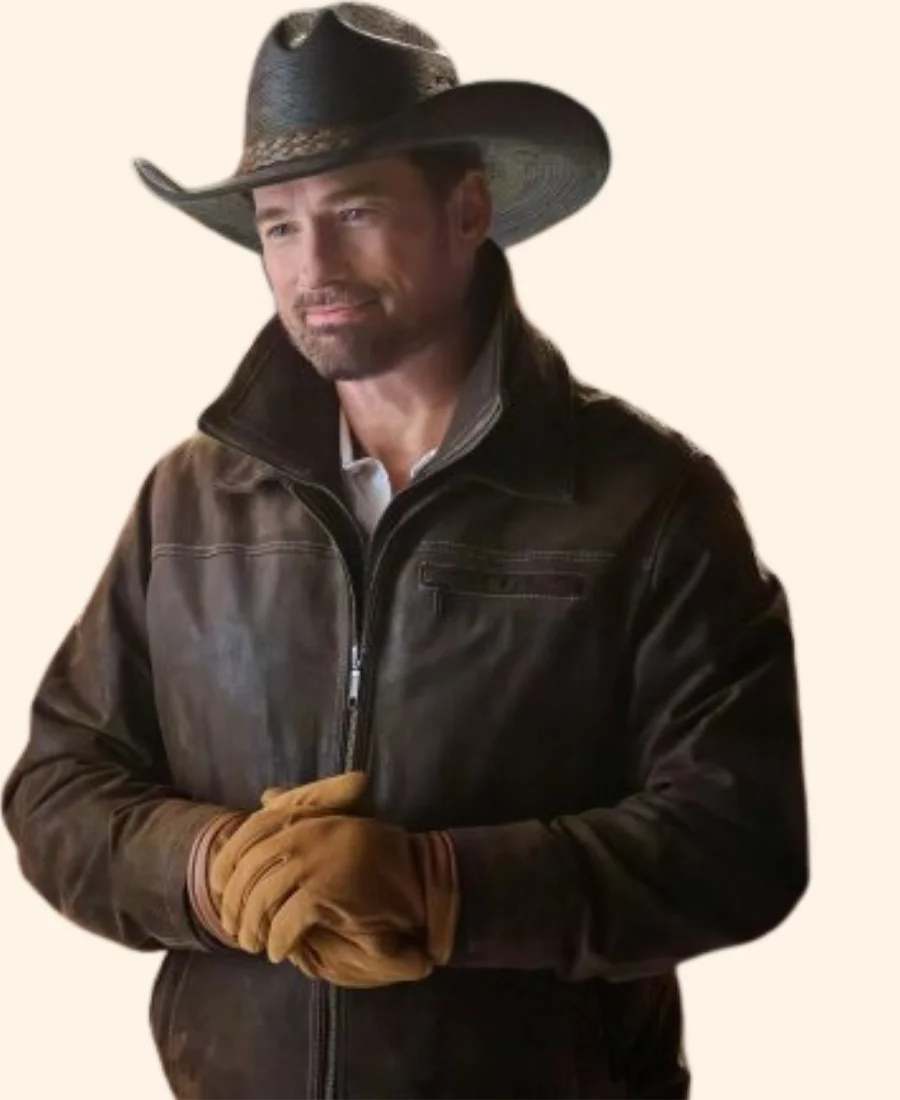 A Royal Montana Christmas Huntley Leather Jacket Full Image