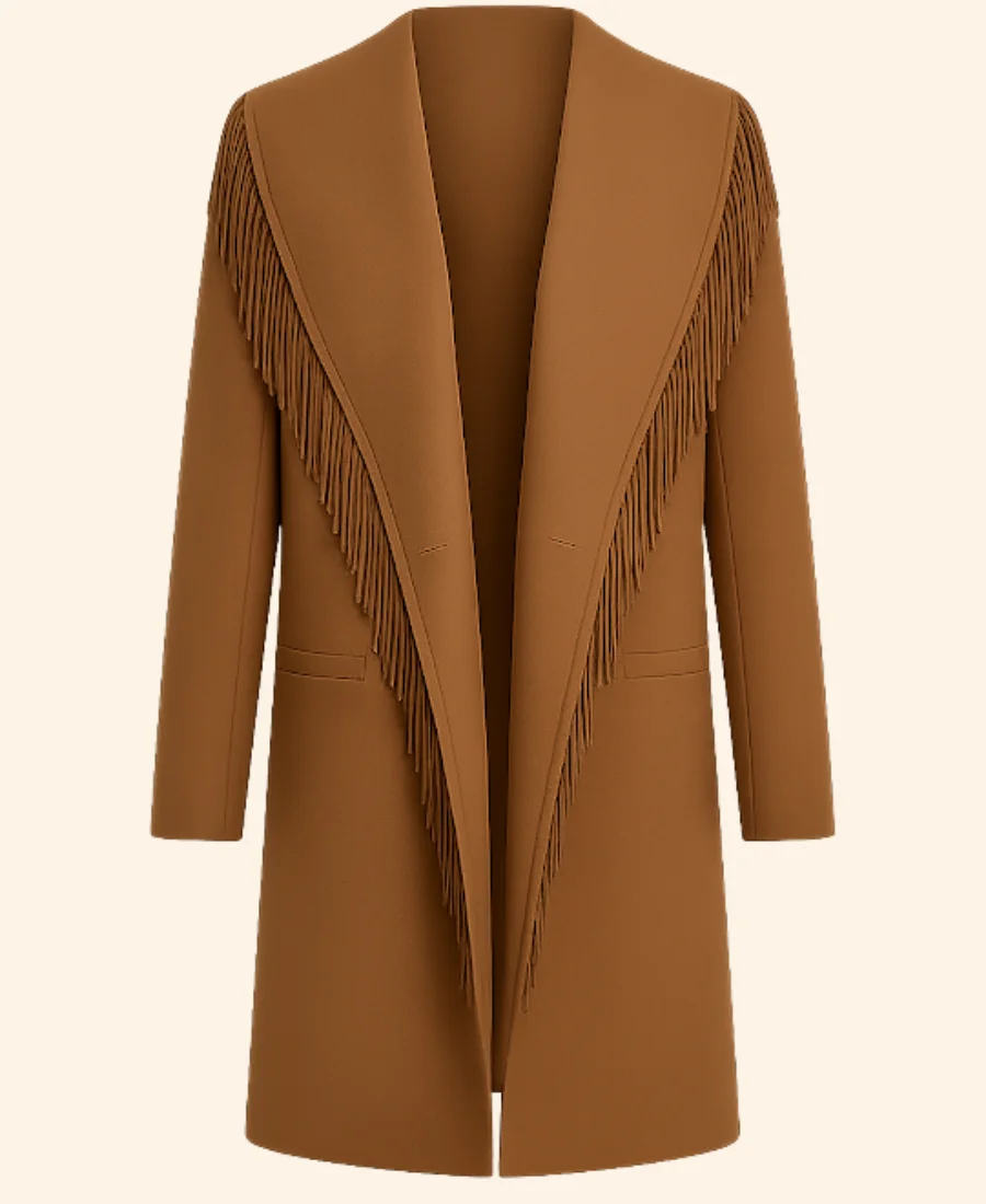 A Royal Montana Christmas Princess Victoria Of Zelarnia Fringed Coat Front