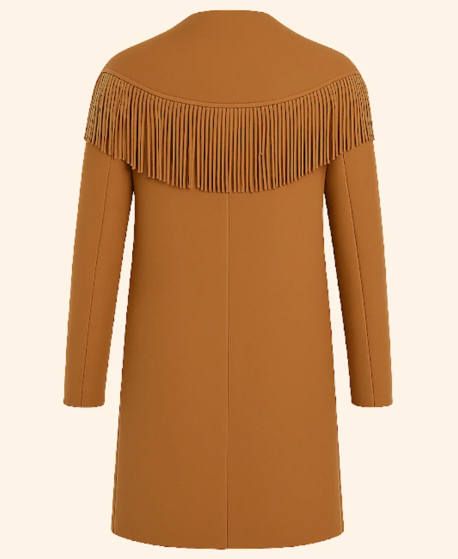 A Royal Montana Christmas Princess Victoria Of Zelarnia Fringed Coat back