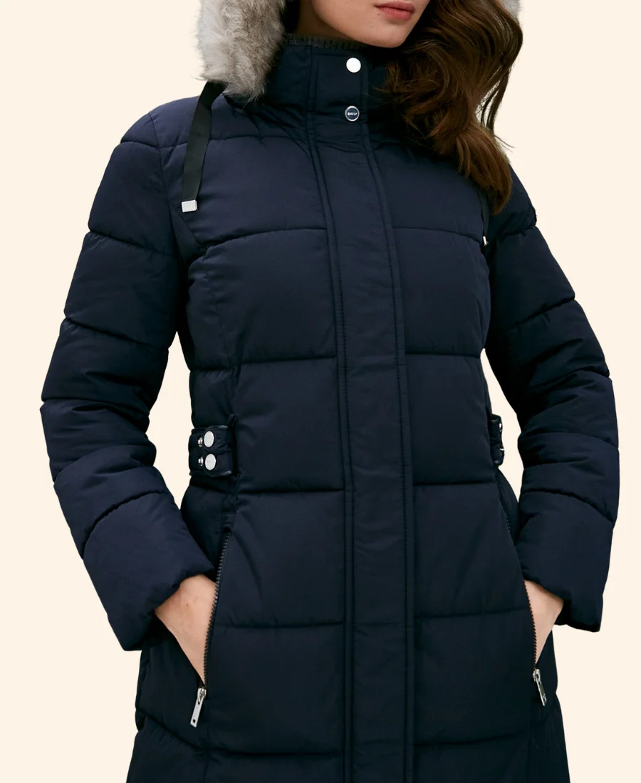 A Royal Montana Christmas Princess Victoria Of Zelarnia Puffer Coat Zoom Image
