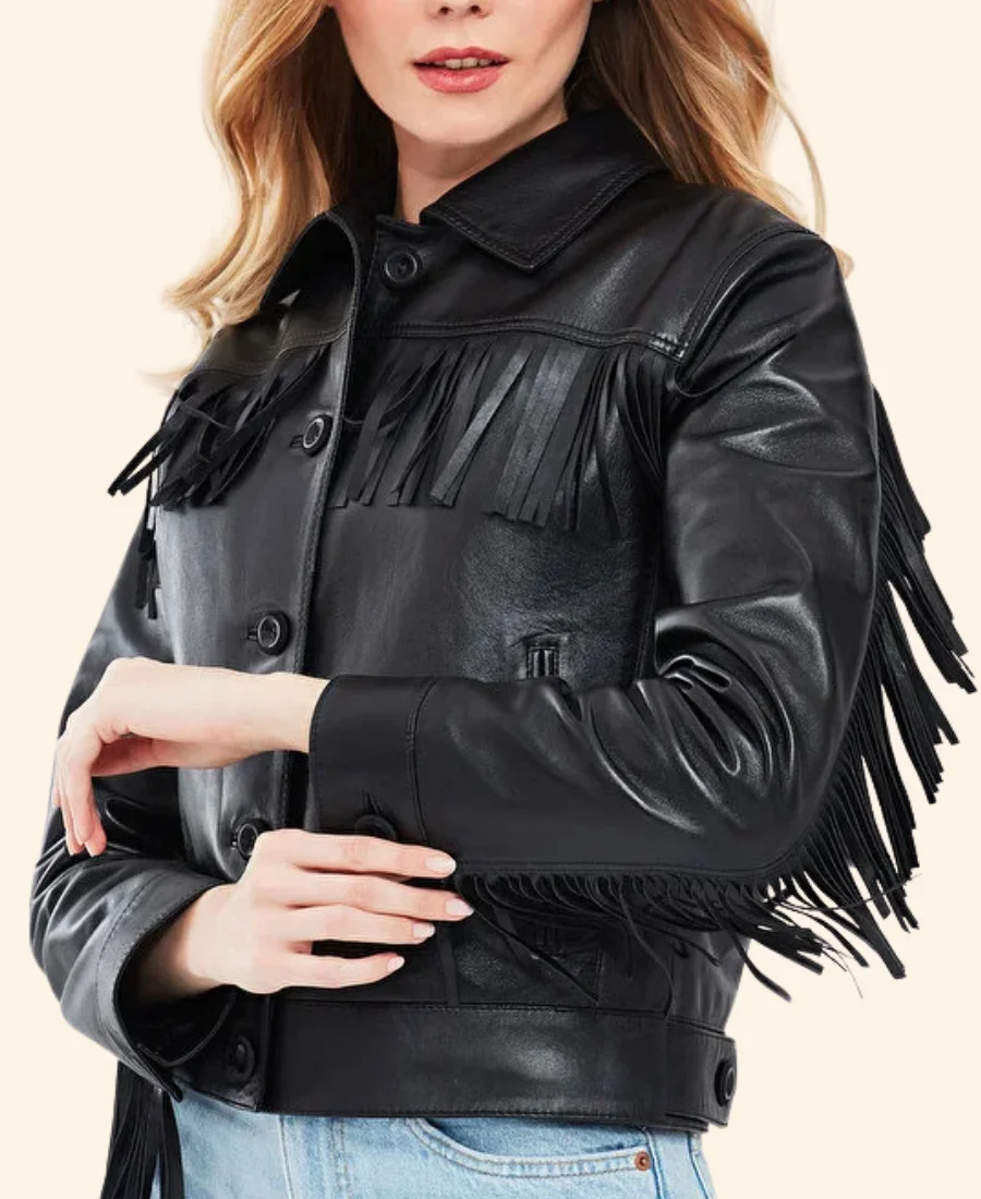 A Royal Montana Christmas Princess Victoria of Zelarnia Leather Jacket