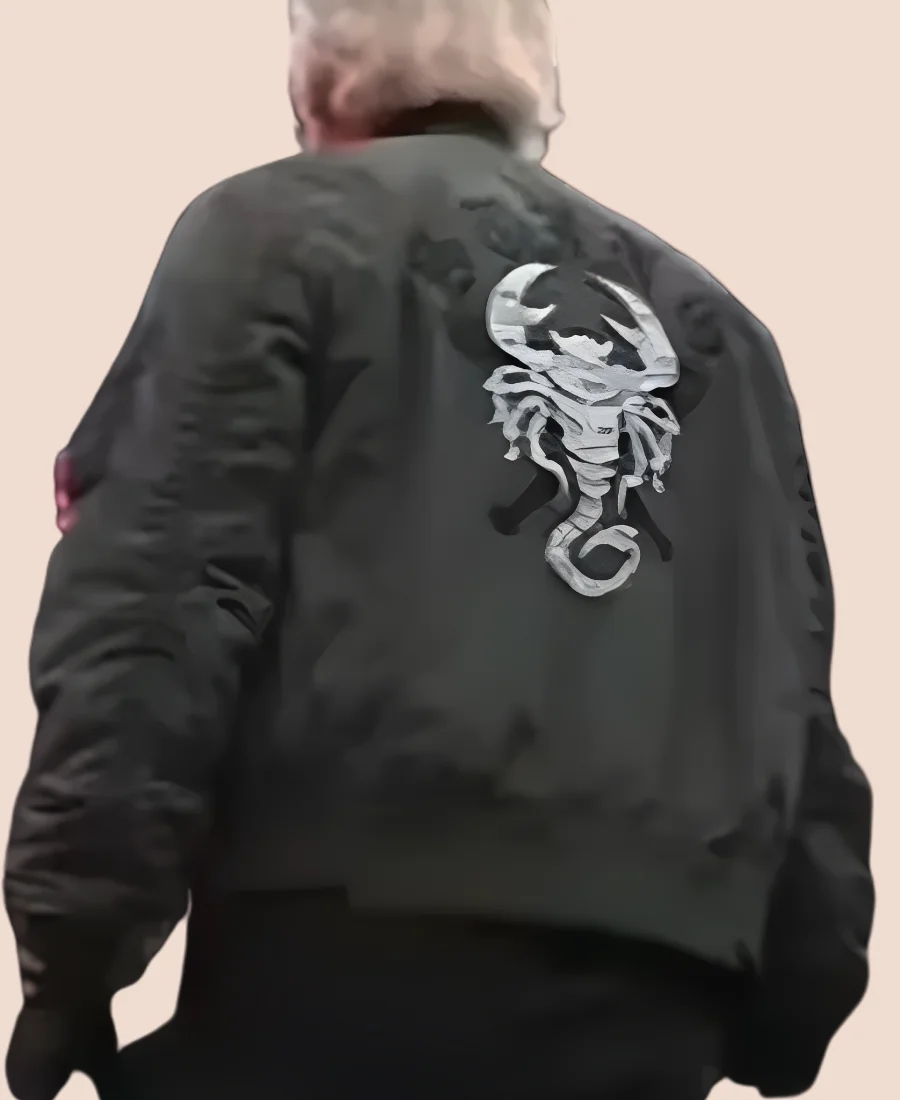AEW WrestleDream 2025 Sting Bomber Jacket Back Image