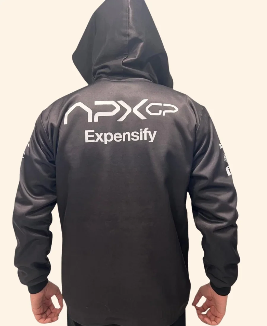 APX GP F1 Brad Pitt Hoodie Black Back Image