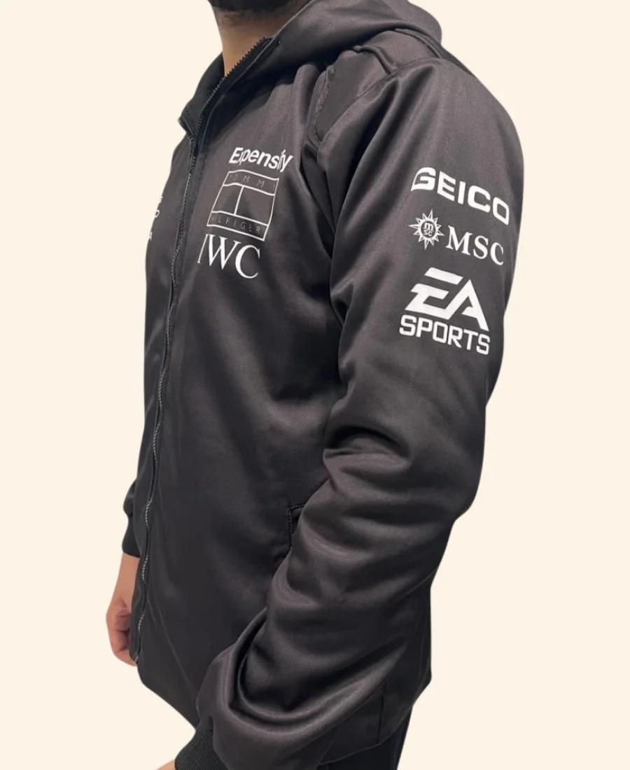 APX GP F1 Brad Pitt Hoodie Black Sleeve Image