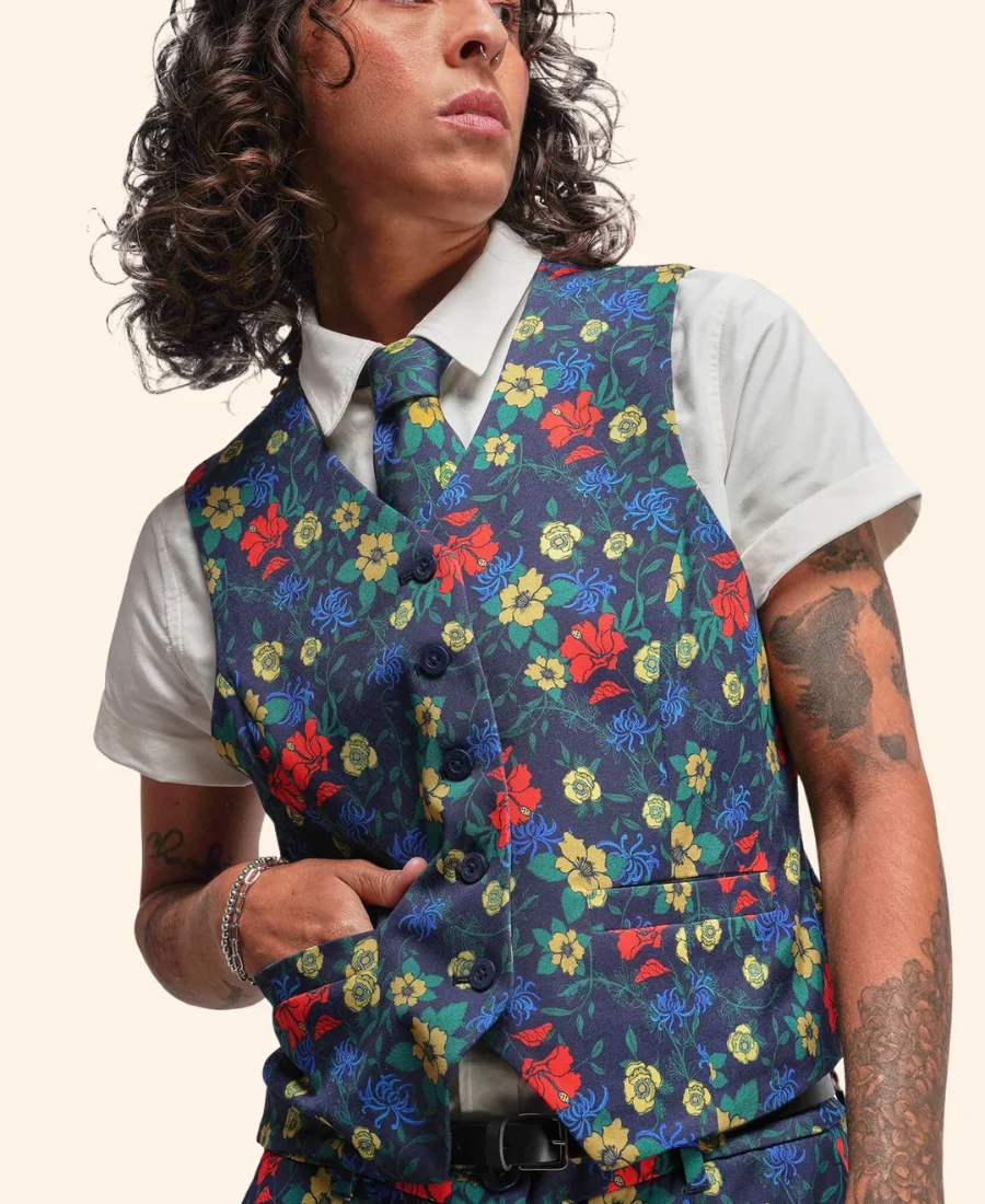 Abbott Elementary S05 Ms. Alomar Floral Vest Front Image