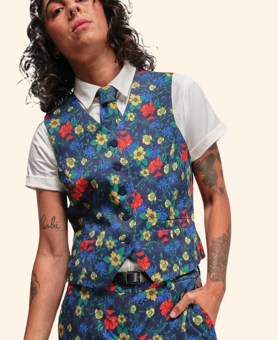 Abbott Elementary S05 Ms. Alomar Floral Vest Full Image