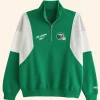 Abercrombie Philadelphia Eagles Half Zip Sweatshirt Front Image