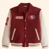 Abercrombie San Francisco 49ers Varsity Bomber Jacket Front Image