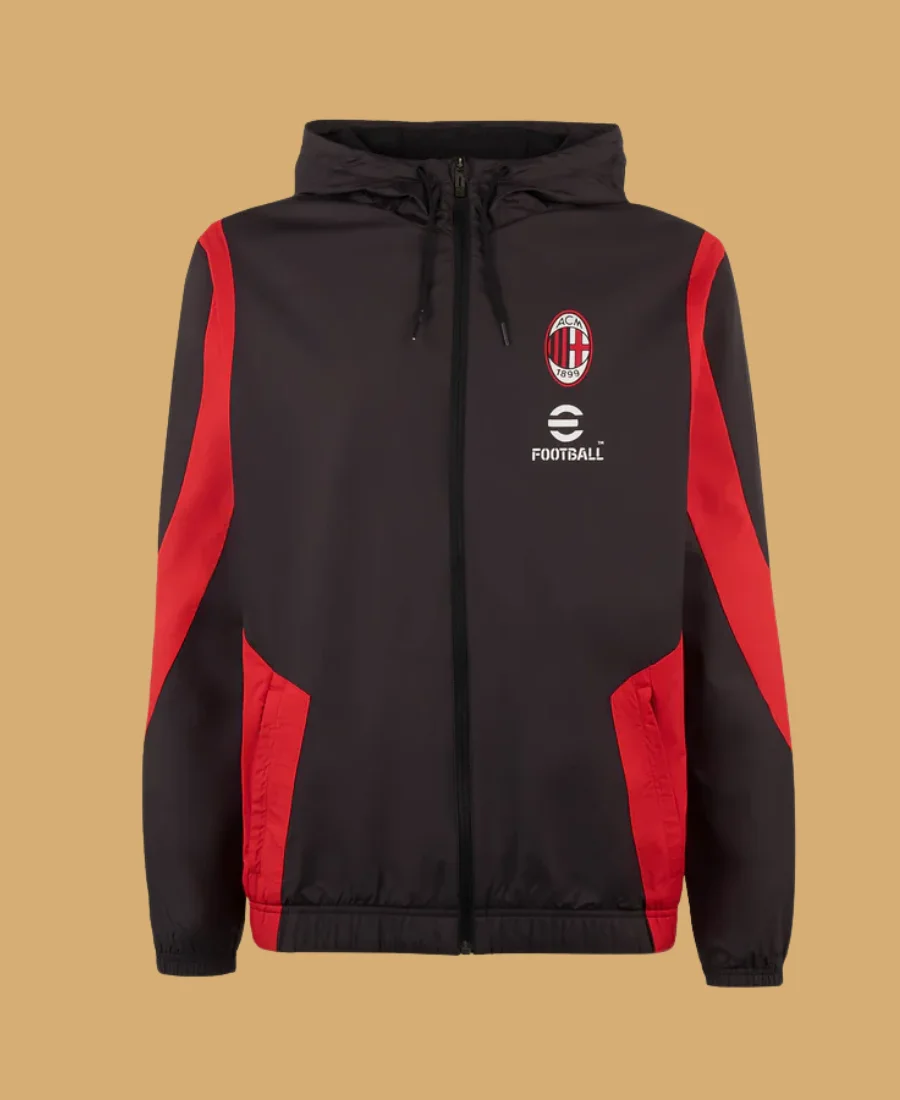 Ac Milan Pre Match Jacket Front Image
