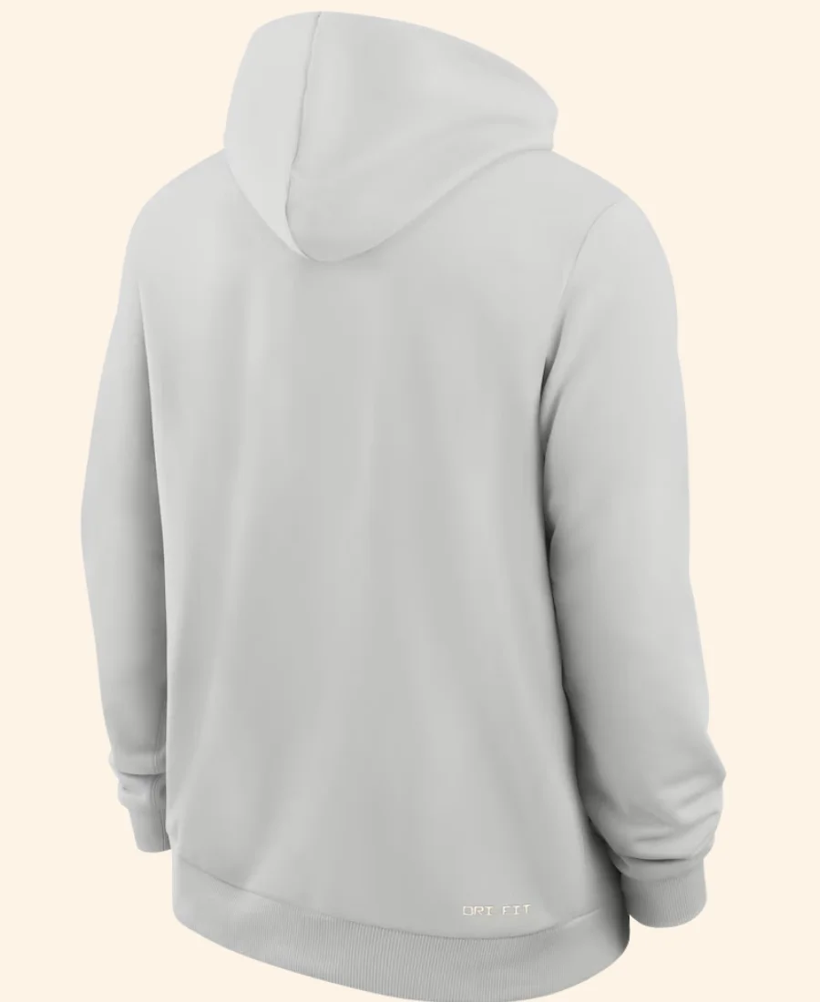 Alabama Crimson Tide 2025 Sideline Standard Hoodie Grey Back Image