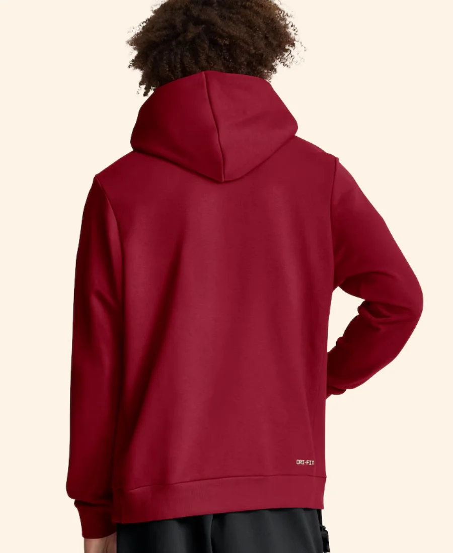 Alabama Crimson Tide 2025 Sideline Standard Hoodie Red Back