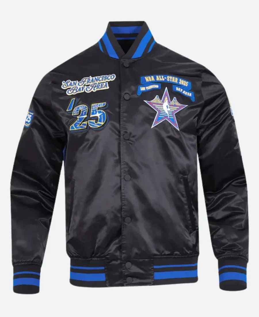 All Star Game X SF Bay Area Black Varsity Jacket