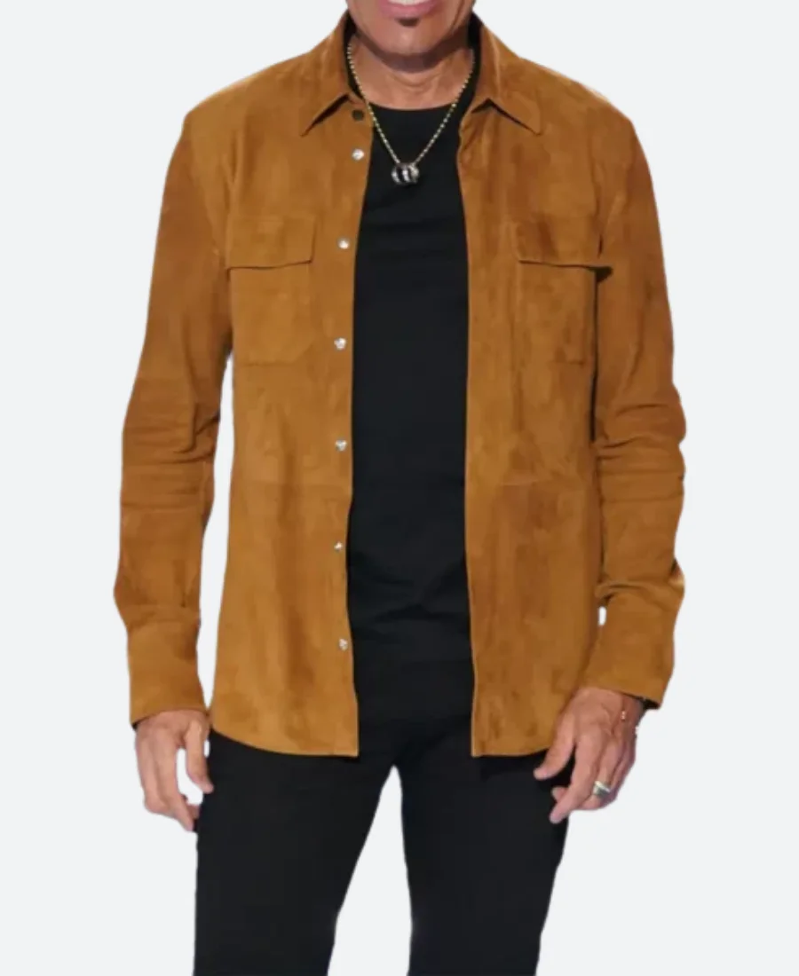 American Idol S22 Lionel Richie Suede Leather Jacket