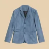 American Idol S23 Luke Bryan Suede Leather Blazer Front Image