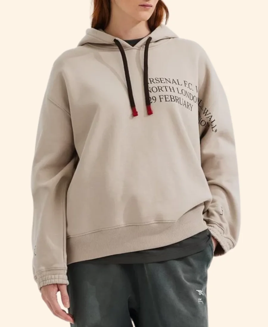 Arsenal x A-COLD-WALL Derby Hoodie Closure Front Image