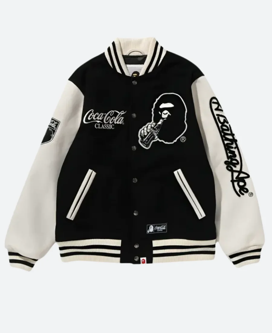 BAPE X Coca-Cola Letterman Varsity Jacket