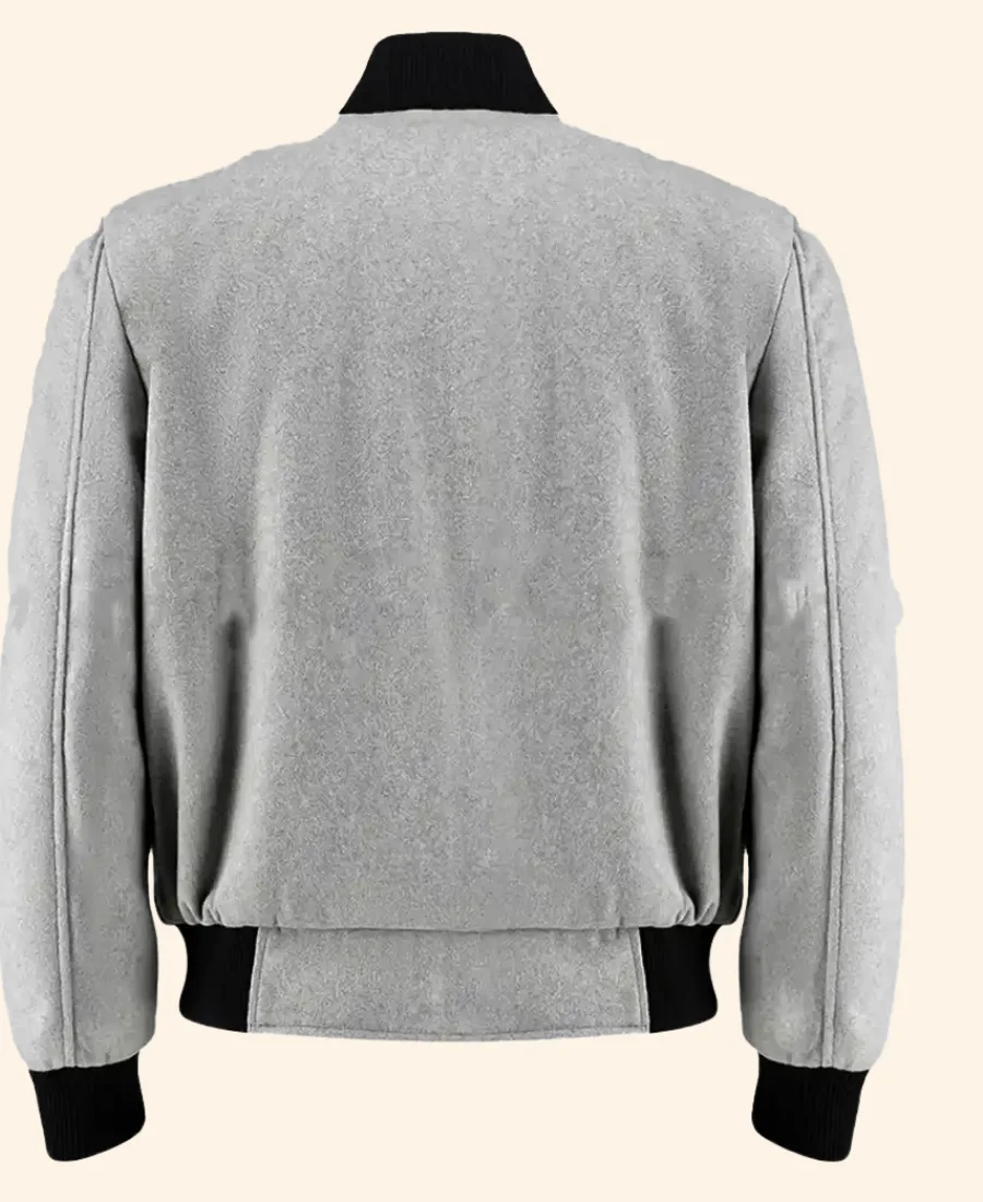Back To The Future Thomas F. Wilson Bomber Jacket Back Image