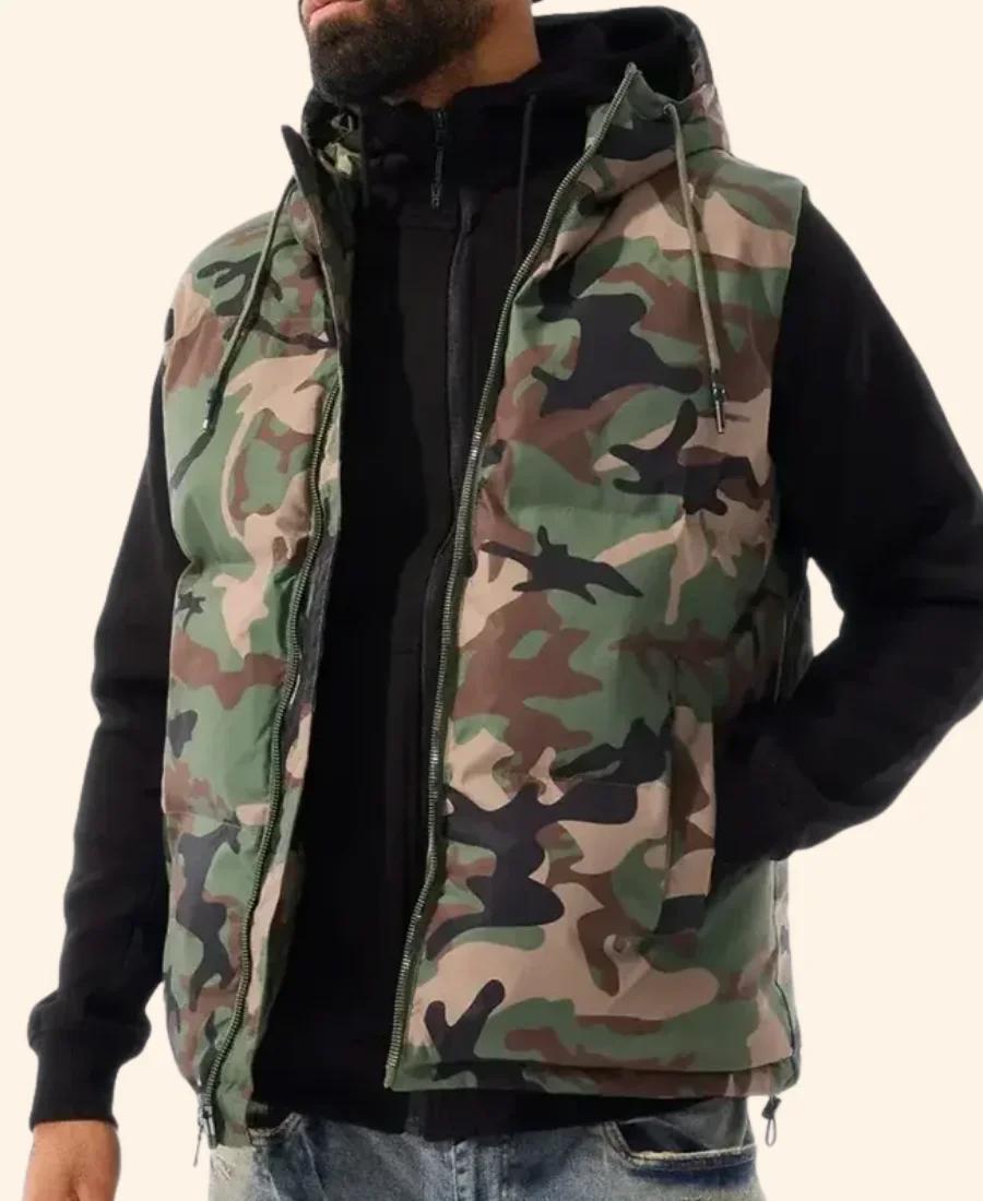 Bad Day Cameron Diaz Camo Vest Closure Front Image