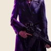 Ballerina 2025 Catalina Sandino Moreno Leather Coat Front Image