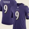 Baltimore Ravens Justin Tucker Youth Jersey Front And Back Image