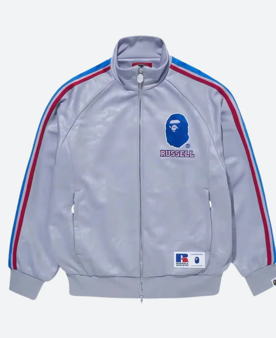Bape X Russell Striped Track Jacket