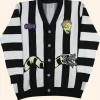 Beetlejuice Any Means Necessary Cardigan Front Image