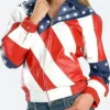 Beyonce Michael Hoban American Flag Jacket Front Image