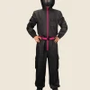 Black Squid Game Guard Costume Front Image