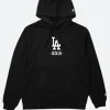 Born X Raised LA Dodgers BXR Hoodie Black Front Image