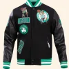 Boston Celtics Retro Varsity Jacket Front Image