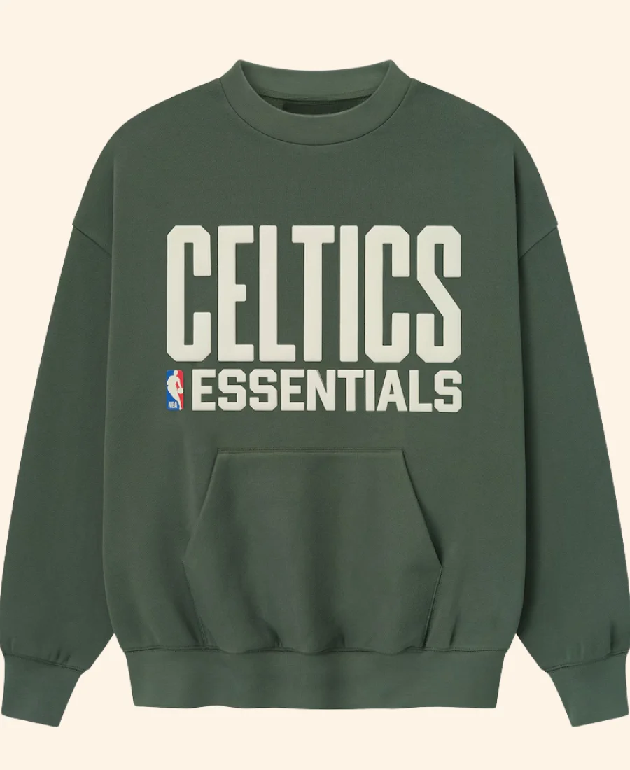 Boston Celtics x Fear Of God Essentials Sports Sweatshirt Front Image