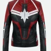 Captain Marvel Carol Danvers Leather Jacket Front Image